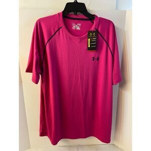 Under Armour Mens active shirt Xl new pink heat gear